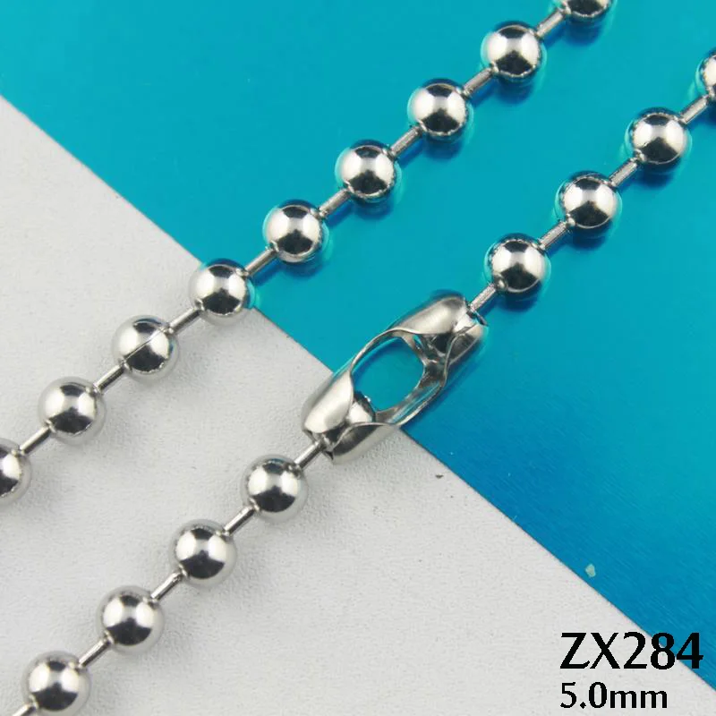 Цепочка с шариками из нержавеющей стали 50 100 м 5 мм|fashion jewelry|jewelry fashionchain jewelry |