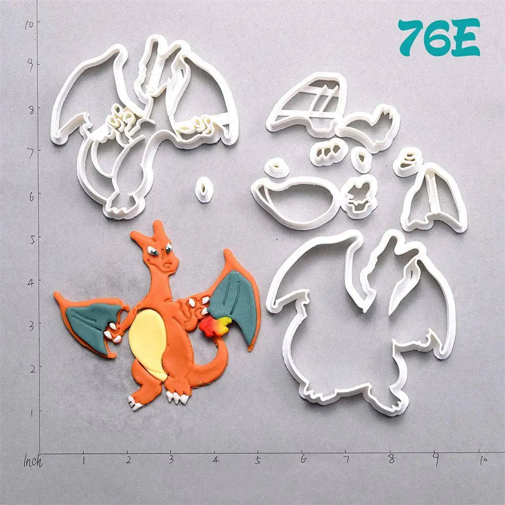 Мультфильм ТВ Покемон дизайн печенья резак набор на заказ 3D печатных печенье
