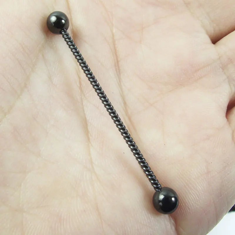 Серьга SaYao из нержавеющей стали 14G 38 мм ювелирные изделия для пирсинга под розовое