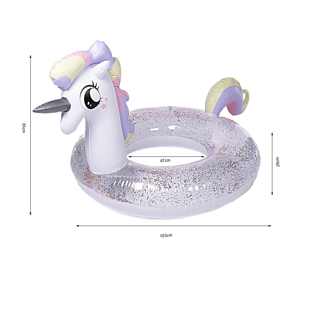 WISHTIME гигантский поплавок для бассейна единорога надувной принцессы с блестящими