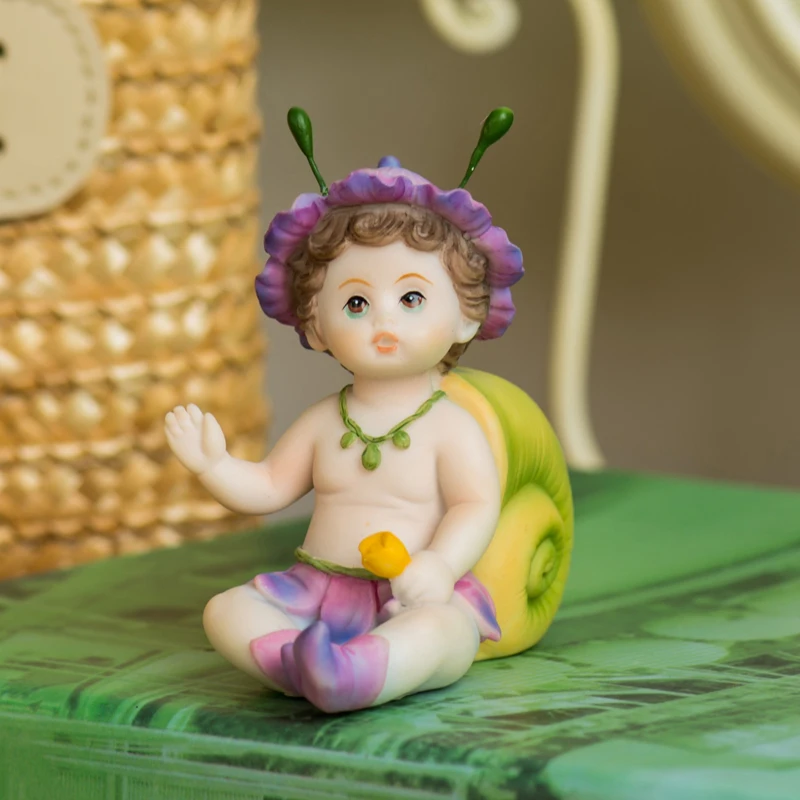 Мультфильм мини летающий цветочный Сказочный миниатюрный бонсай Статуэтка