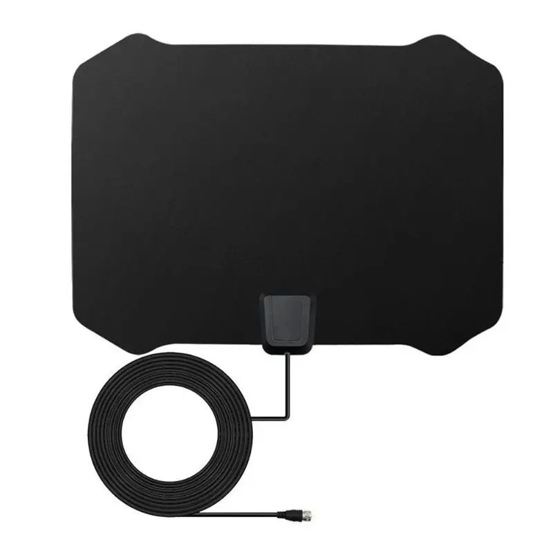 

Плоский цифровой Крытый HDTV HD ТВ антенна лиса w/усилитель 50 миль Диапазон VHF