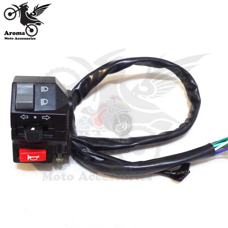 Черный левый и правый переключатель мотоцикла для yamaha honda suzuki kawasaki ручки