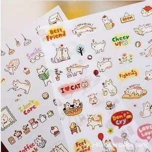3 упак./лот (18 листов) милые наклейки для скрапбукинга дневника детей|stickers for|stickers