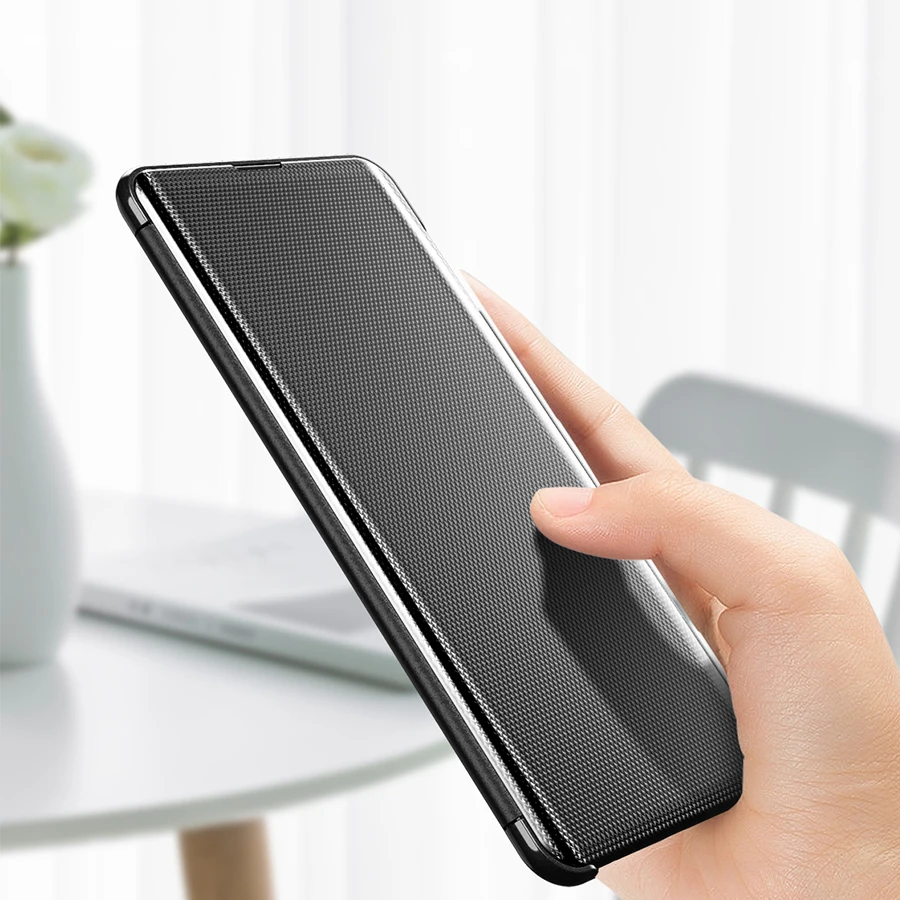 Корпус A30 A50 A70 2019 Clear View Флип кейс для samsung S10 S9 S8 плюс S10e Note 9 8 S7 край A750 A7 2018