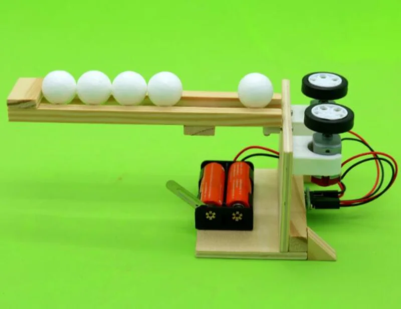 Happyxuan шариковый излучатель Дети DIY Science наборы для экспериментов деревянная сборка электрическая модель забавная физическая развивающая игрушка креативный мальчик