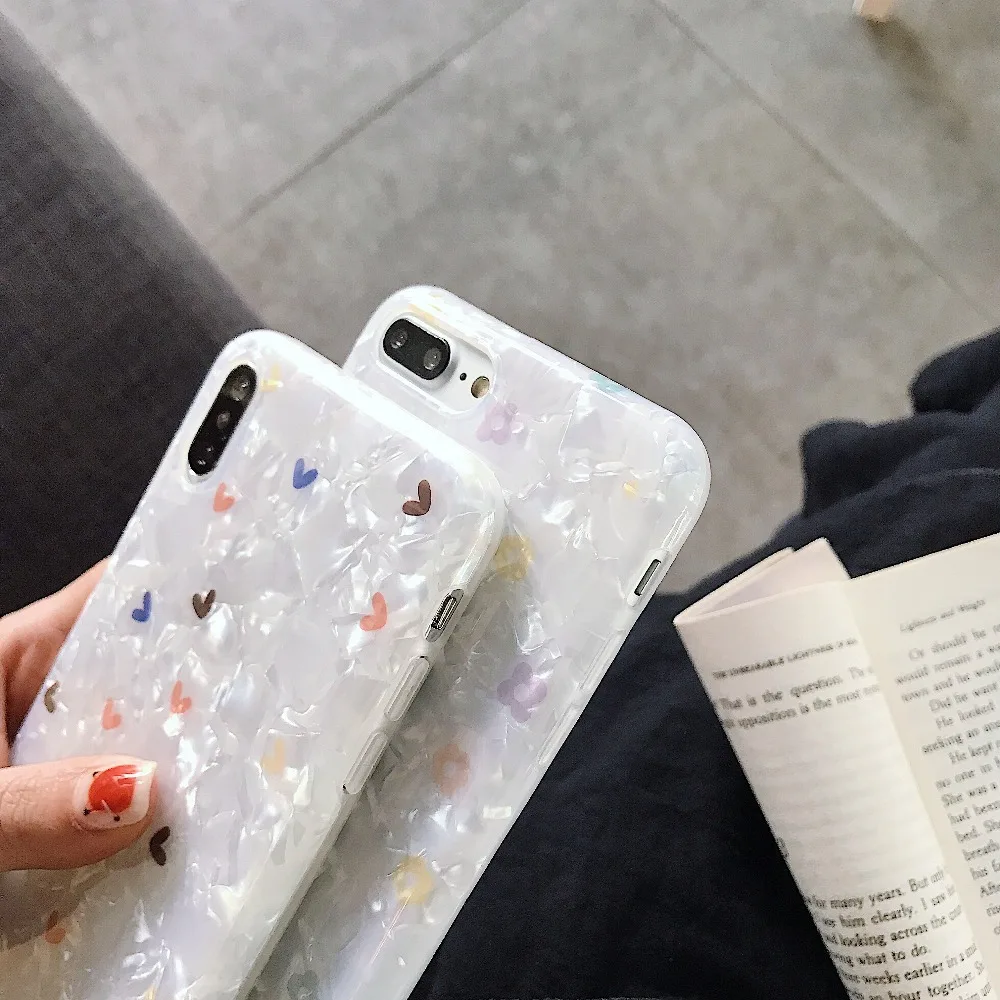 Ракушка чехол для телефона iPhone xs max Роскошные X Xr Bling простой чехлы телефонов с