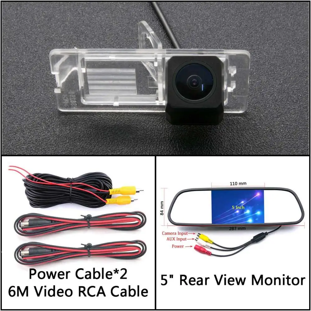 Cam N 5 inch Mirror Full HD резервная камера заднего вида для Renault Laguna Trafic Espace 4 Megane Grand Scenic Megane 3 автомобильный парковочный ЖК-зеркальный монитор - Название цвета: Cam N 5 inch Mirror
