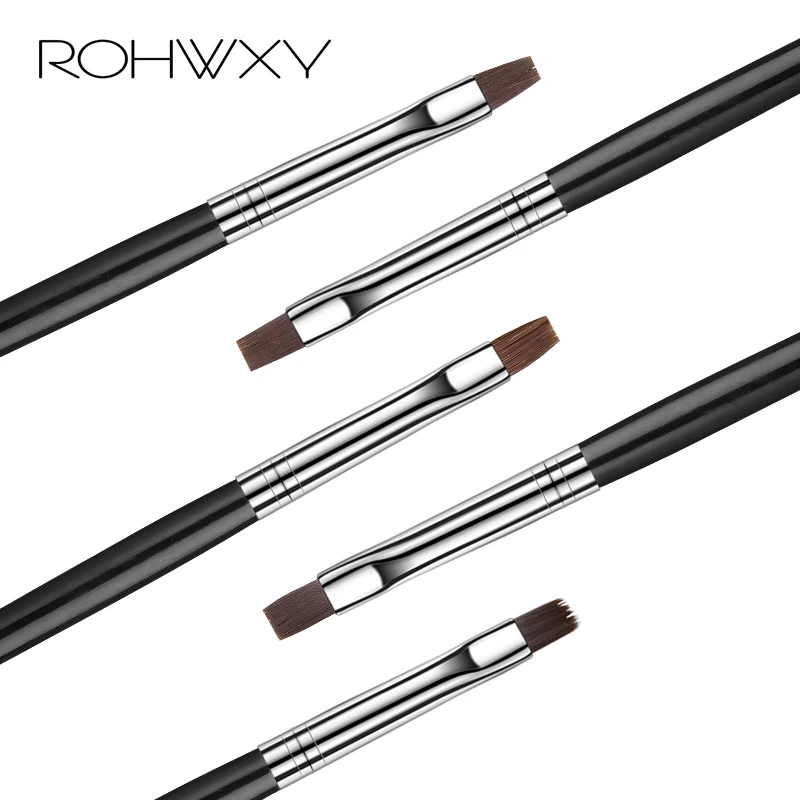 5Pc/Set Nail Art Flat Top Brush Gel Polish Tips UV Salon Pen DIY Painting Drawing Brushes | Красота и здоровье