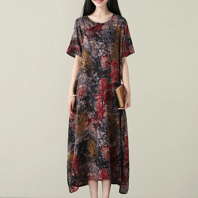 Zipipiyf 2017 лето новое искусство ретро свободные народном стиле платье с короткими