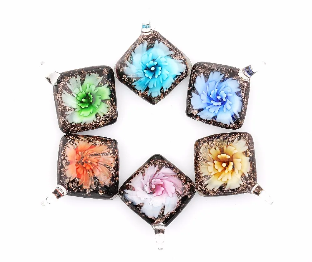 Модные красивые оптовые 6 шт. ручной работы муранское стекло смешанные в