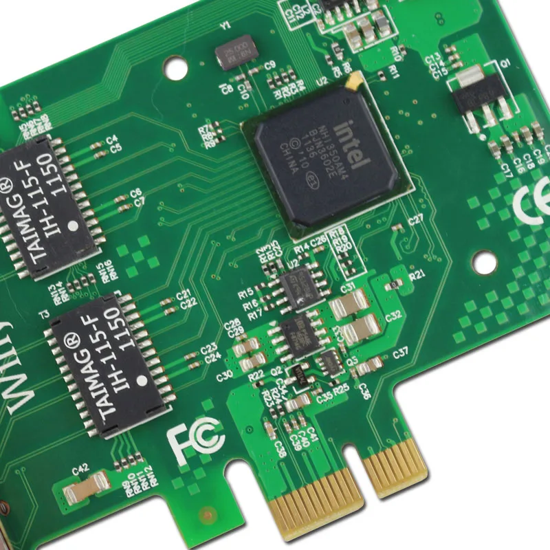 Winyao E350T4 PCI-e X1 четырехпортовый гигабитный Ethernet-сервер адаптер 10/100/1000M сетевая