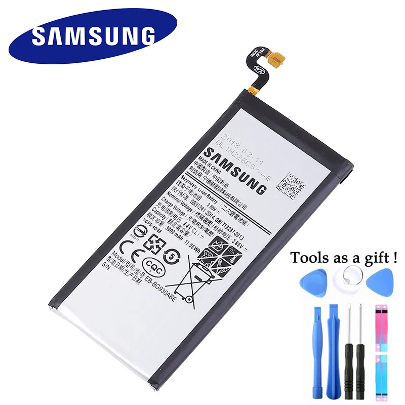 Оригинальная батарея samsung EB-BG930ABE для GALAXY S7 SM-G9300 G930F G930A G930L G9308 G930V SM-G930L SM-G930P G930 3000