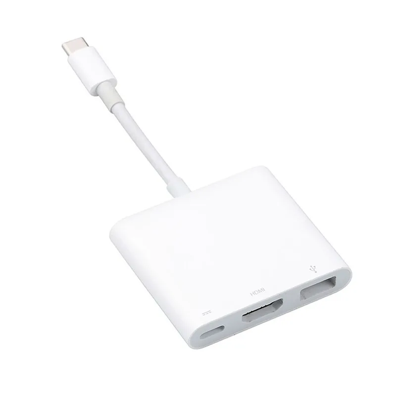 Адаптер зарядного устройства 3 в 1 USB 0/HDMI/ Type C|USB-хабы| |