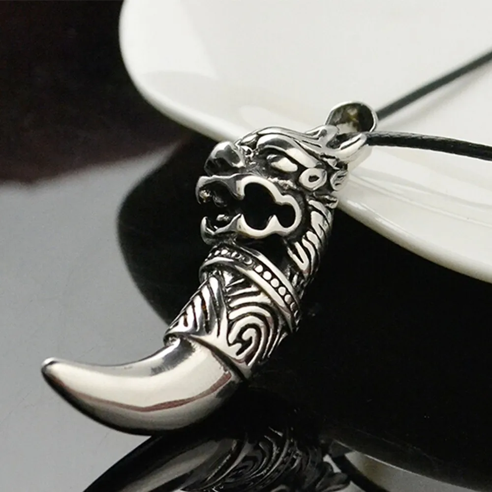 Мужские кулоны в форме волка из нержавеющей стали стиле панк 1 шт.|necklace jewelry|fashion