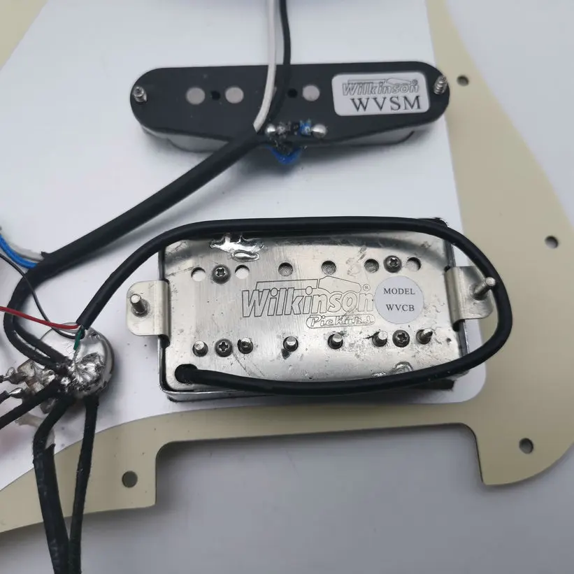 Wilkinson SSH Alnico Одиночная катушка пикапа Pickguard электропроводка подходит для гитара