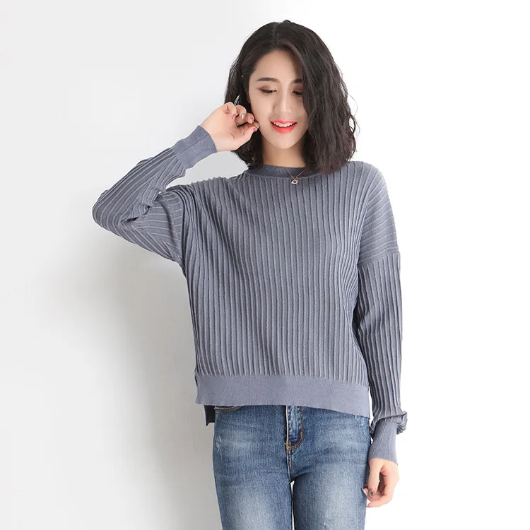 Autumn winter women sweaters and pullovers korean style long sleeve casual crop sweater slim solid knitted jumpers sweter mujer | Женская