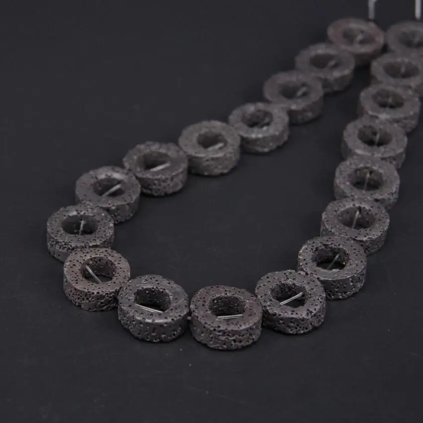 2 нити/партия круглые бусины в форме вулканической лавы | Украшения и аксессуары