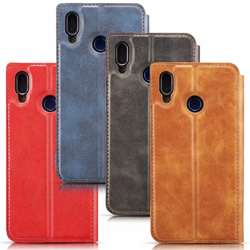 Luxury Retro Thin Leather Case For Xiaomi Redmi Note 7 Holster Wallet Magnetic Business Card Book Cover 7Pro | Мобильные телефоны и