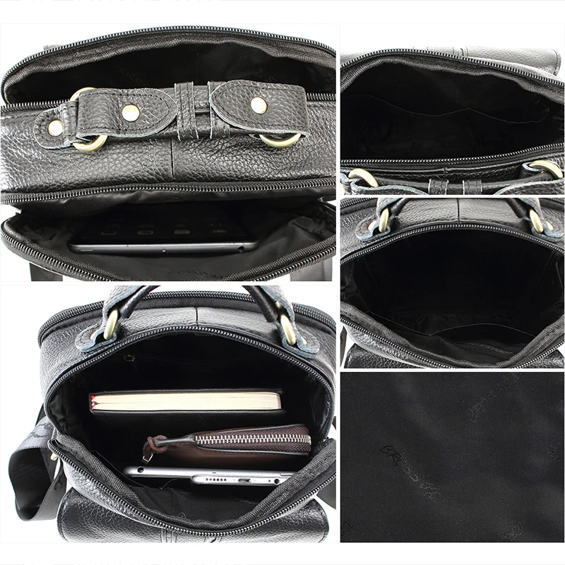 CROSS OX Business Men Genuine Leather Bag Natural Cowskin Messenger Bags Vintage Men's Cowhide Shoulder Crossbody SL053M|bag clasp|bags tanbag
