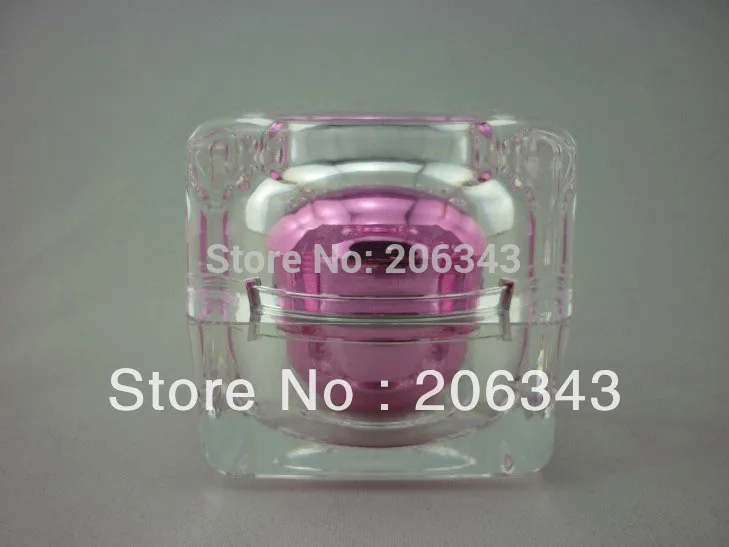 50 Г розовый квадратной формы бутылки сливок косметический контейнер сливки