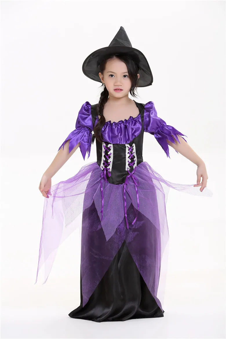 Маскарадные костюмы для маленьких детей платье маленькой ведьмы принцессы
