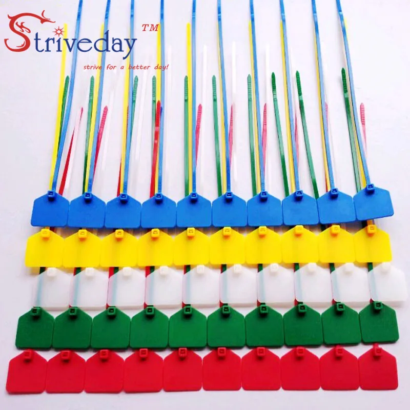 Одноразовые пластиковые стяжки 50 шт./лот ярлыки для больших стяжек ярлык