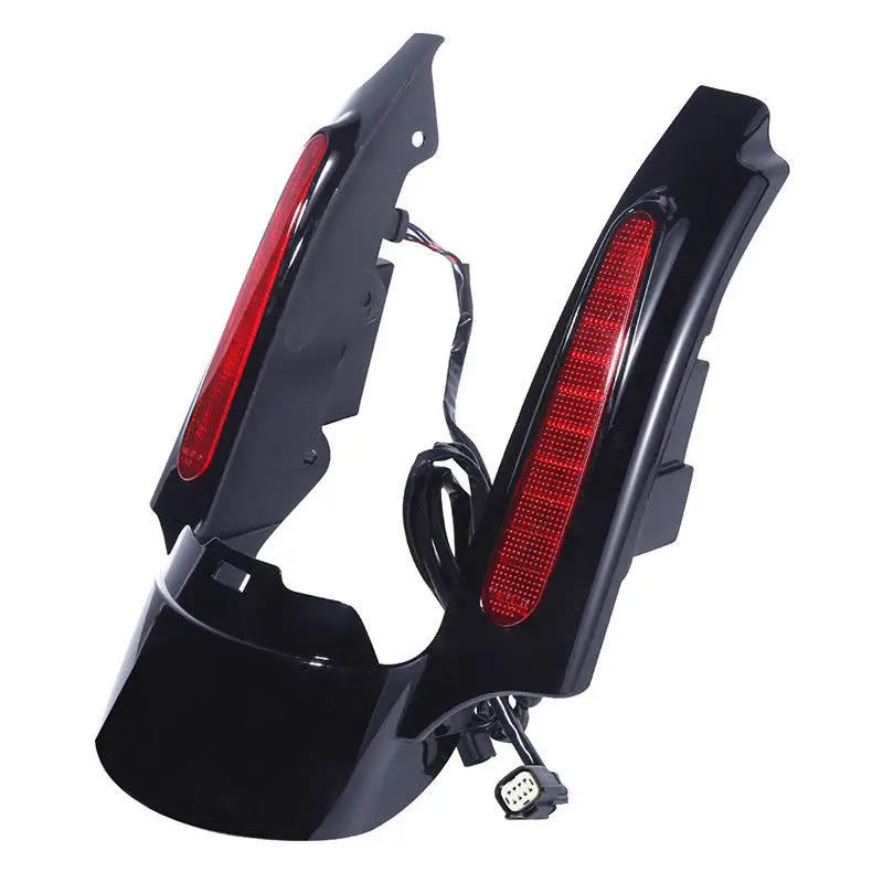 LED заднее крыло удлинитель для Harley Electra Road Street Gilde Glide Custom FLTRX FLHR FLHT FLHX 2009 2013|Накладки