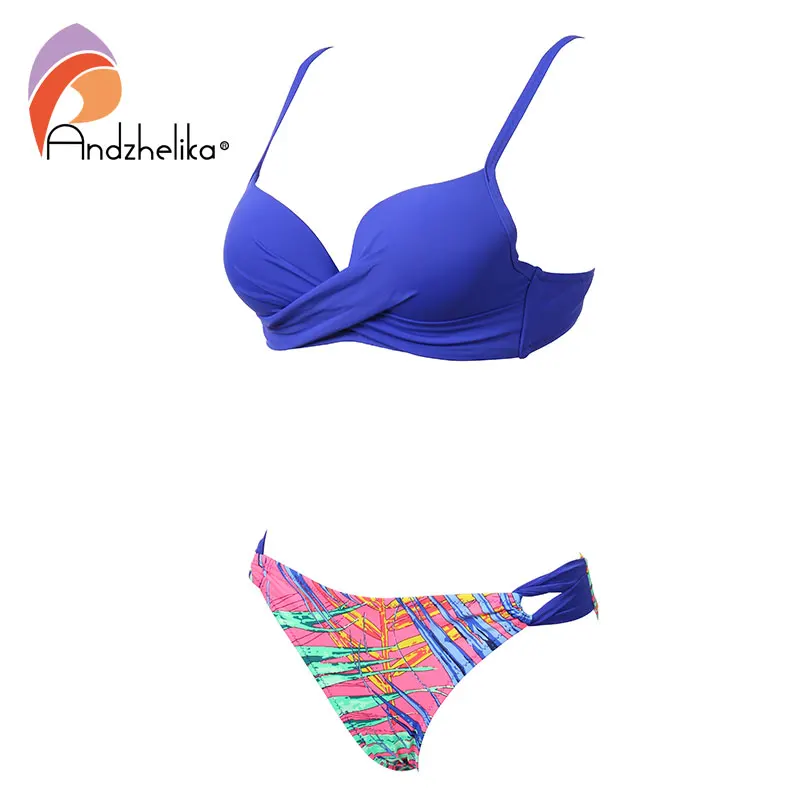 Andzhelika bikini 2018 новый женский купальник комплект бикини с эффектом пуш апп A73107|monokini