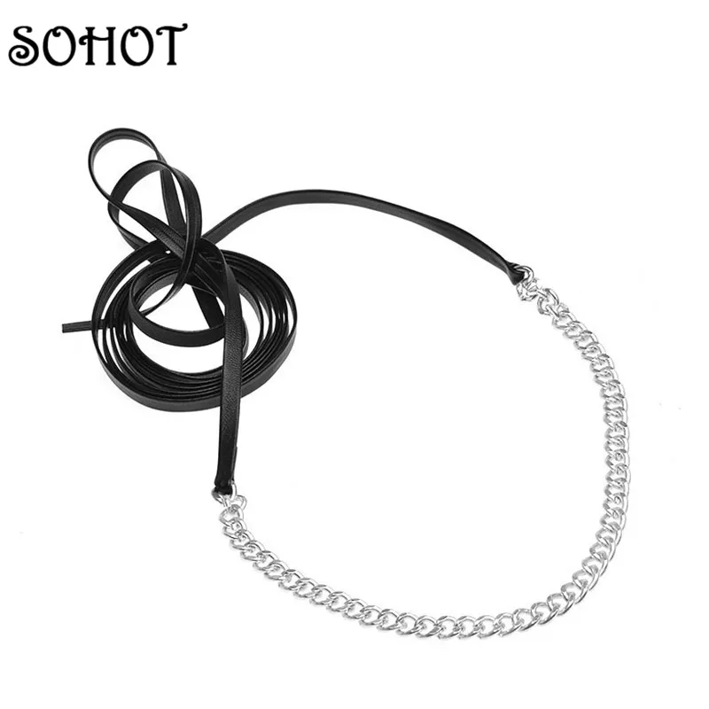 SOHOT трендовые женские ожерелья чокер золотистого и серебристого цветов из