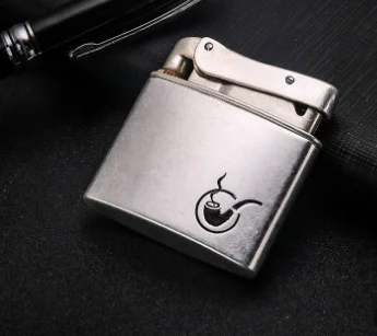 Винтажная керосиновая Зажигалка для сигарет из нержавеющей стали, старая мода, бездымный супер Зажигалка для сигар, Мужская Подарочная Зажигалка для курения 686 - Цвет: silver 3