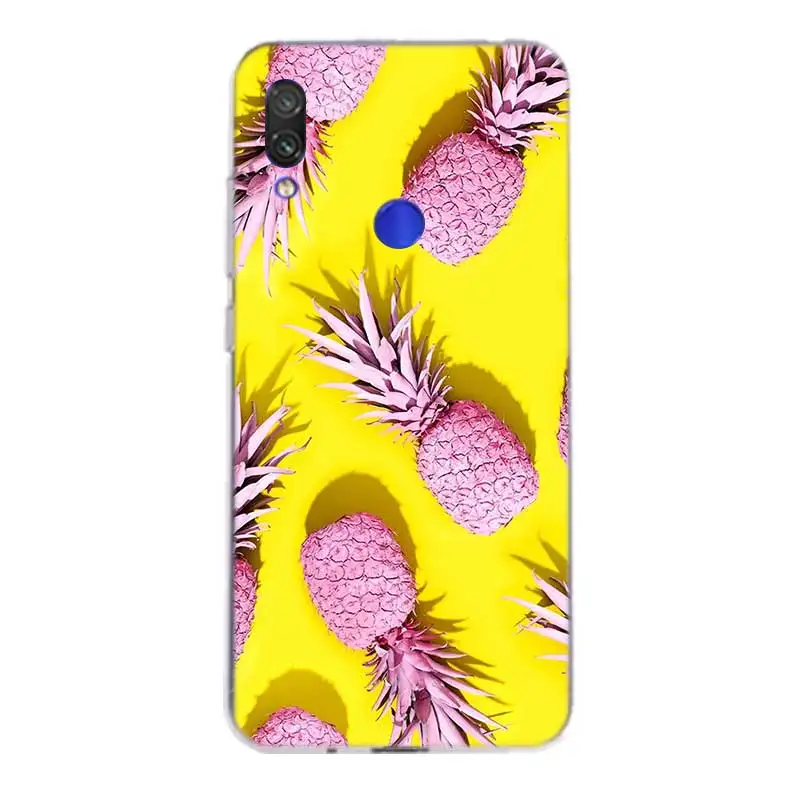 Цветной силиконовый чехол с ананасом для Xiaomi Redmi Note 7 6 Pro 5 4 4X K20 7A Y3 S2 5A 6A Xiomi Pocophone F1 9T