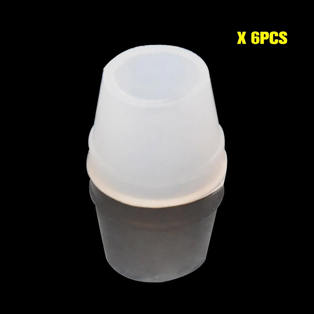 6pcs COURNOT 15 мм FDA силиконовый кальян втулка порт соединения небьющиеся силиконовые уплотнения костюм Chicha Narguile шланг Аксессуары - Цвет: 6pcs