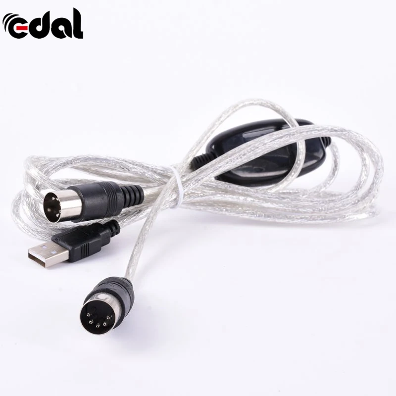 EDAL Nice Hot 5-Pin MIDI Cable line Music Editor To USB Keyboard D66 | Электроника