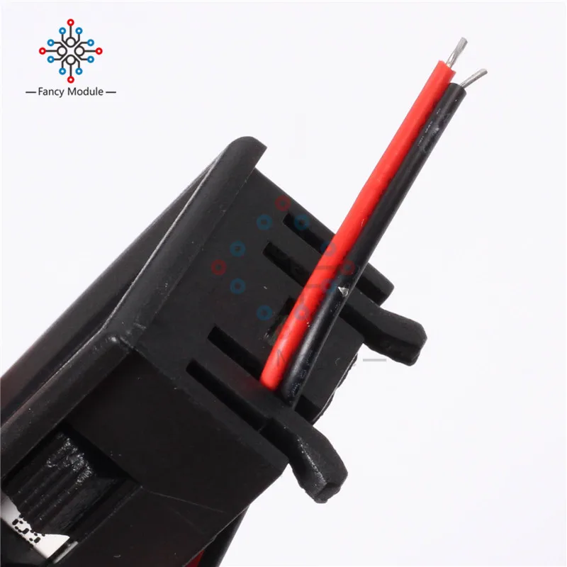 Красный индикатор уровня заряда тестер емкости батареи двойной дисплей