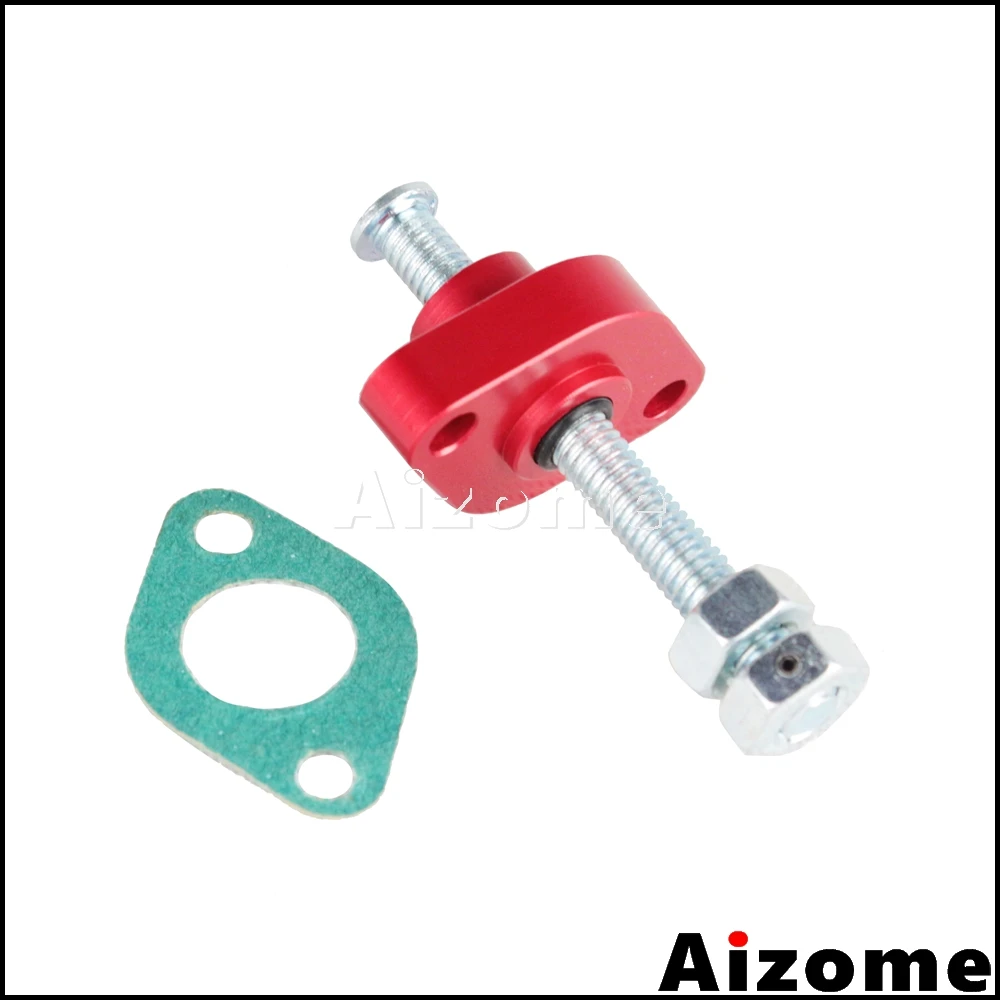 Ручной натяжитель цепи мотоцикла для Honda CRF150R CRF250R CRF250X 2007 Up CRF450R CRF450X 2002 Red|Накладки