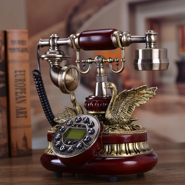 Телефон в Европейском стиле китайский античный телефонный комплект Сельский