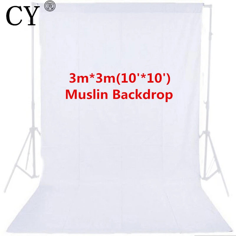 CY Высокое качество аксессуары для фотостудий 10ft x 3 м сплошной белый задний фон из
