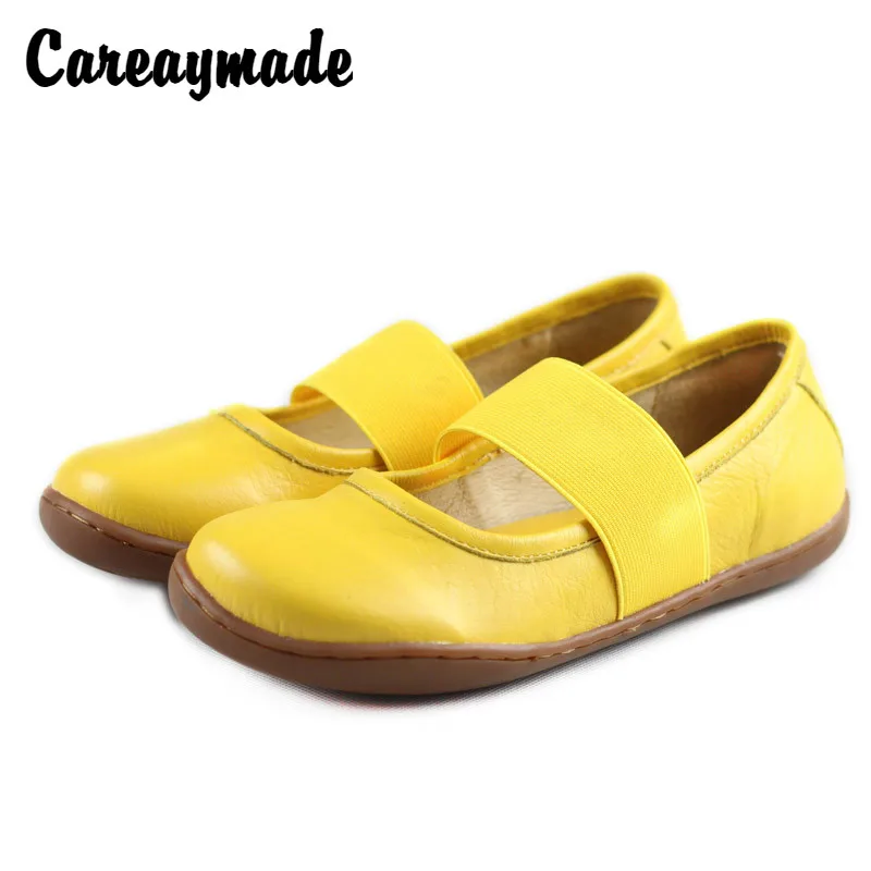 Туфли Careaymade женские ручной работы из воловьей кожи литературные туфли на плоской