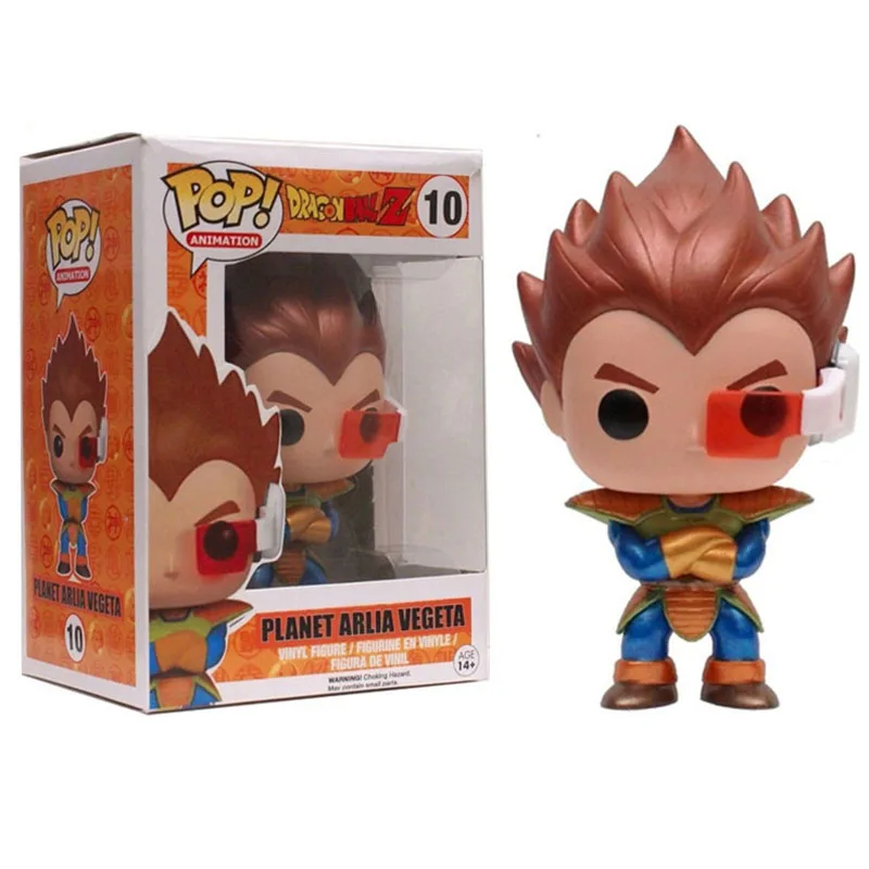 Funko Pop Dragon Ball Z Planet Arlia VEGETA#10 эксклюзивная Виниловая фигурка куклы мультфильм ПВХ Фигурки игрушки подарки для детей