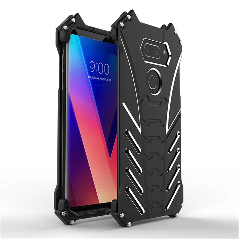 Для LG V30 металлический чехол V 30 крутой роскошный с подставкой для Plus + алюминиевый
