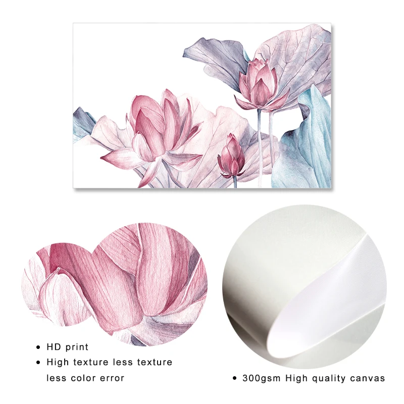 ART ZONE Modern Flower Plant Leaf Ink Painting prints Wall Art Canvas posters Artwork Living Room bedroom dens Home Decor | Дом и сад