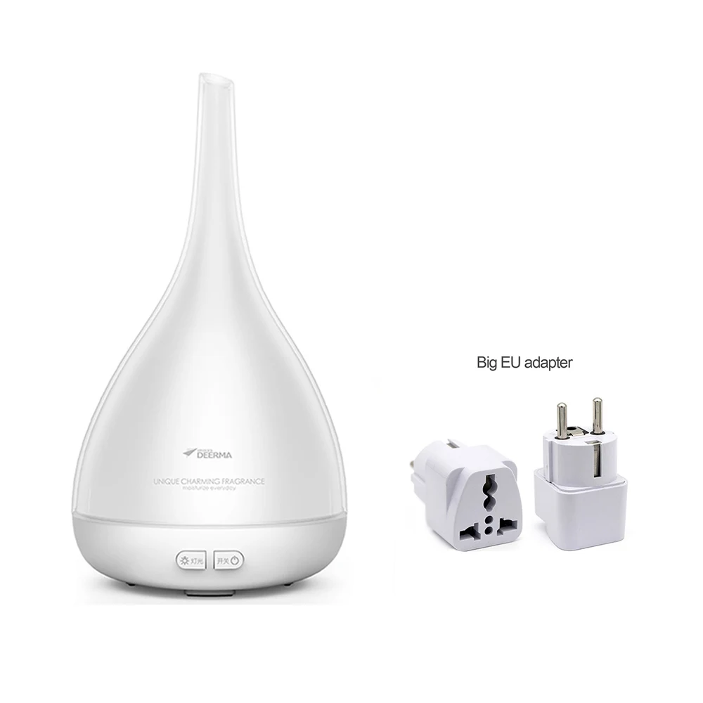 Увлажнитель Xiaomi Deerma, арома-диффузор, ароматерапия, увлажнитель воздуха Huile, Fogger, светодиодный, меняющий цвет, для спа - Цвет: Add L EU Adapter