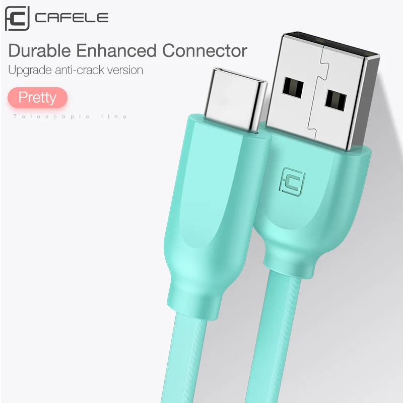 Выдвижной USB кабель CAFELE Type C для Huawei Mate 20 P20 Pro X Samsung Galaxy S9 Plus Xiaomi быстрой