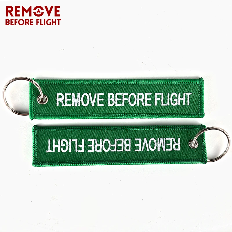 Удалить перед полетом Airworthy брелки вышивка брелок цепь для пилота, ключ метки OEM брелки для автомобилей модные ювелирные изделия