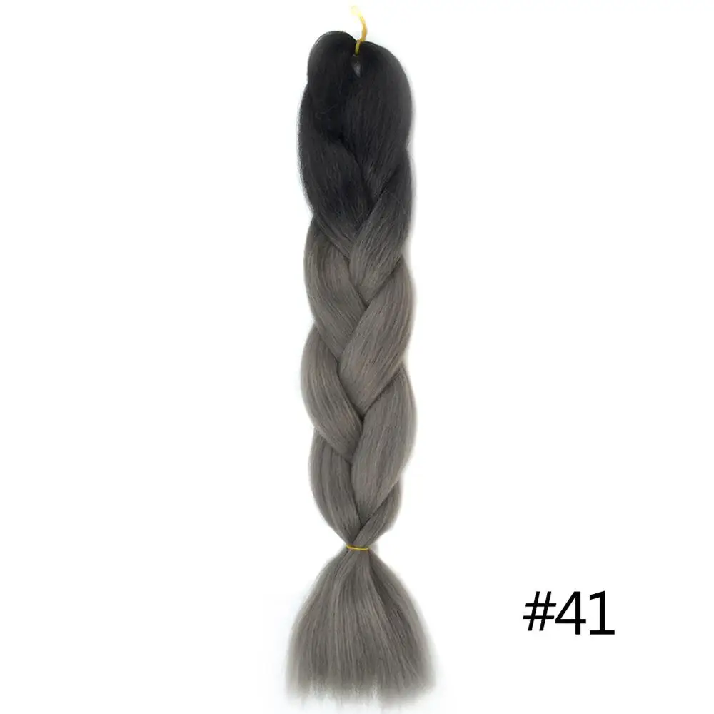 Chorliss 2"(65 см) 613TL. Голубой синтетические волосы для наращивания на крючках косички огромные косички Омбре плетение волос 100 г/упак. 1 шт - Цвет: #6