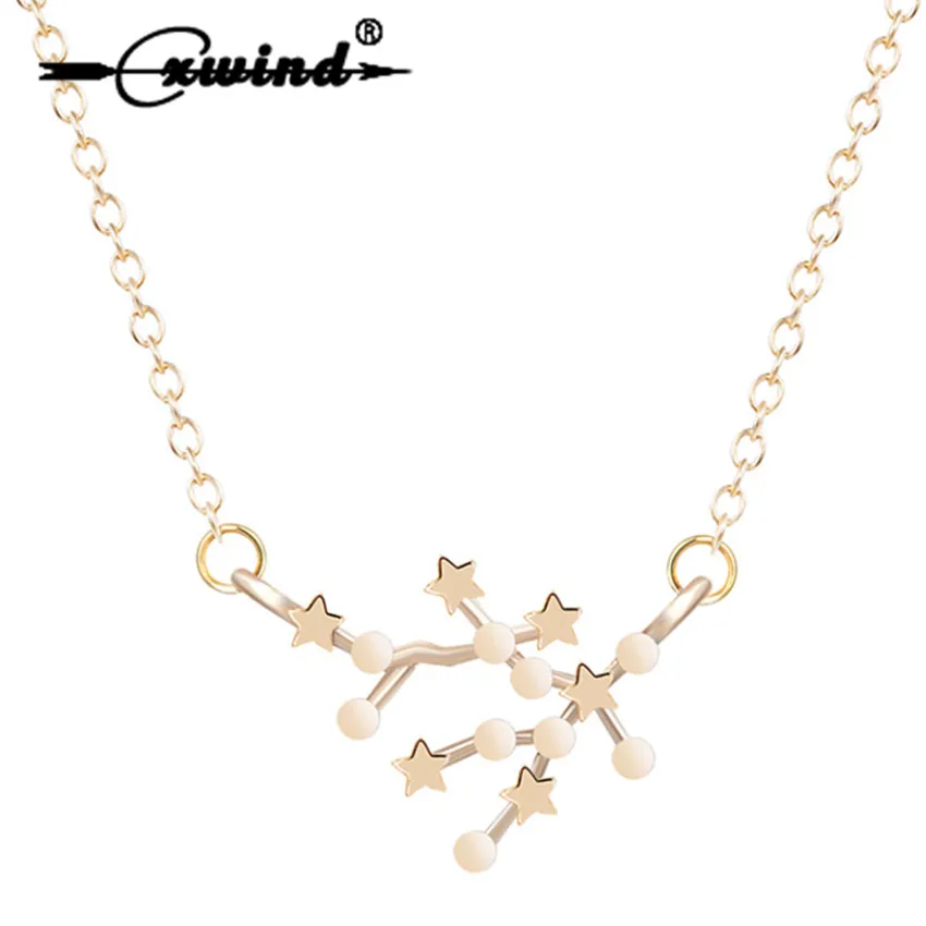 

Cxwind Gemini Necklace Horoscope Charm 12 Zodiac Sign Astrology Pendant Necklace Constellation Star Chart 21/5-21/6