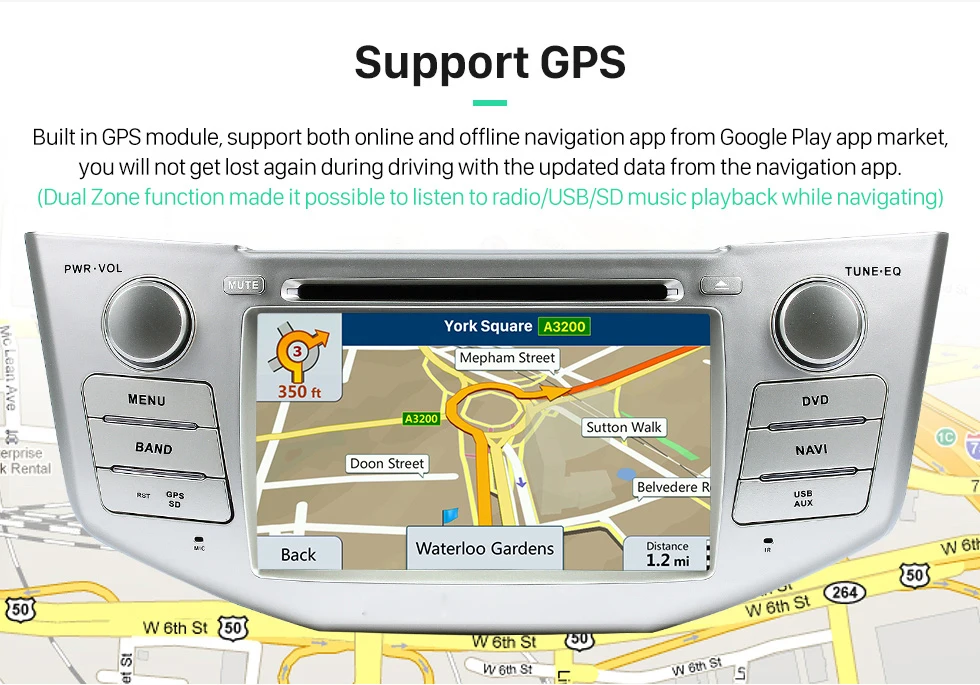 7 &quotавтомобильный DVD плеер с GPS (опционально) CANBUS BT/TV USB/SD аудио Радио стерео