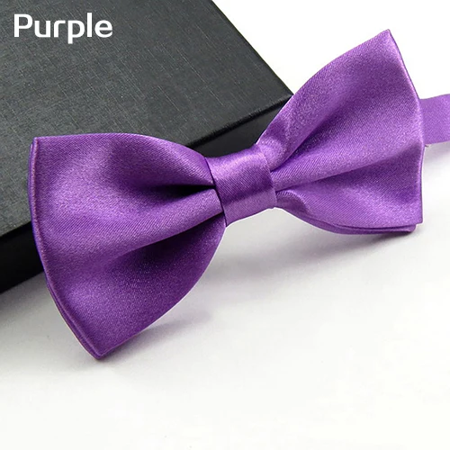 Men Classic Solid Color Bowtie Necktie Tuxedo Wedding Party Adjustable Bow Tie | Аксессуары для одежды