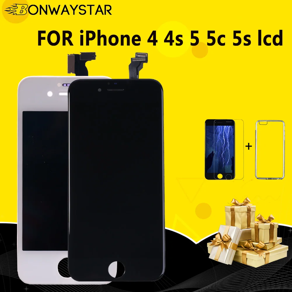 Сменный сенсорный ЖК дисплей класса AAAA + для iPhone 5 5C|Экраны мобильных телефонов| |